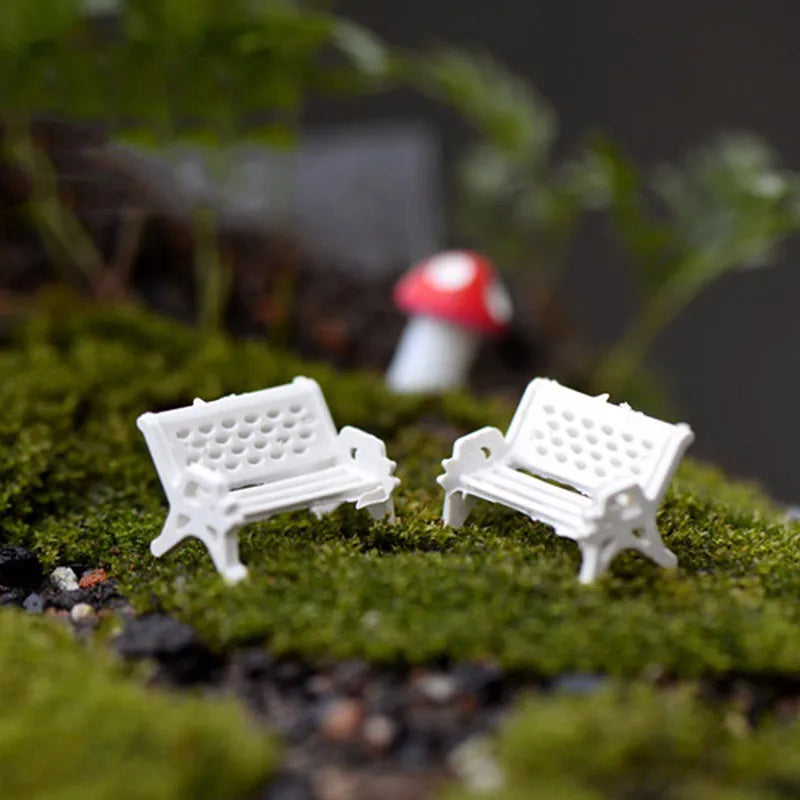 Mini Village House Miniature Garden Mini Bridge Stairs Craft Figurine Plant Pot Garden Ornament Miniature Fairy Garden Supplies