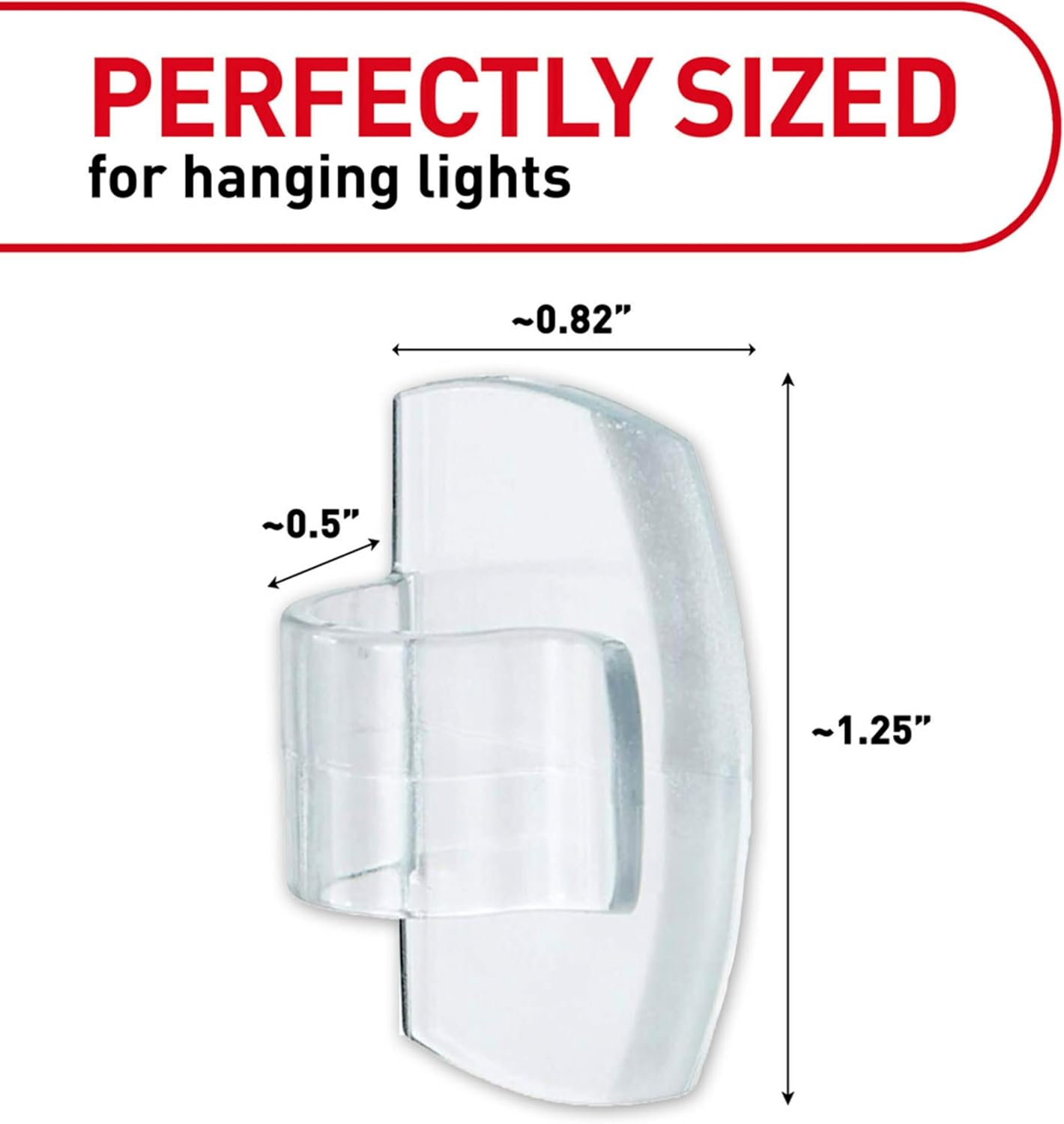 Outdoor Light Clips, 16-Clip, 4-Pack