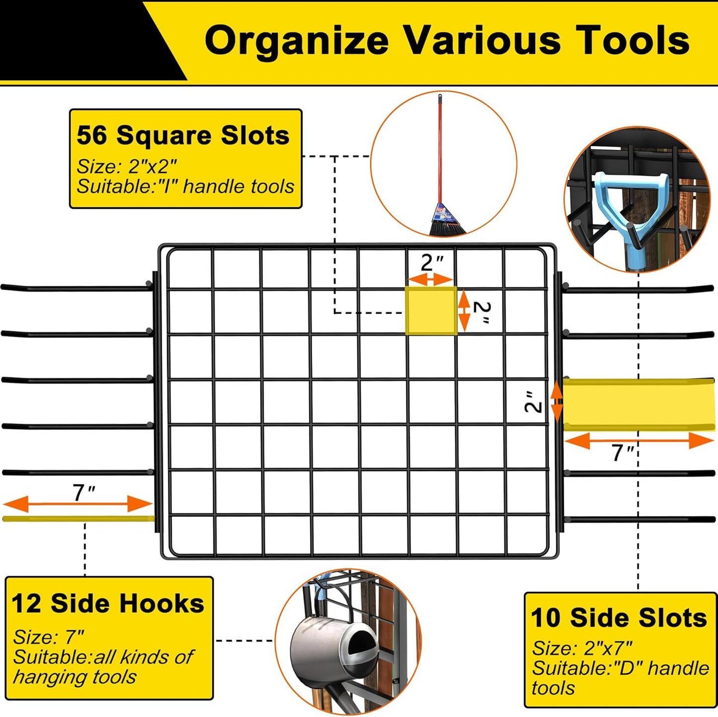 3 Tier Garden Tool Organizer