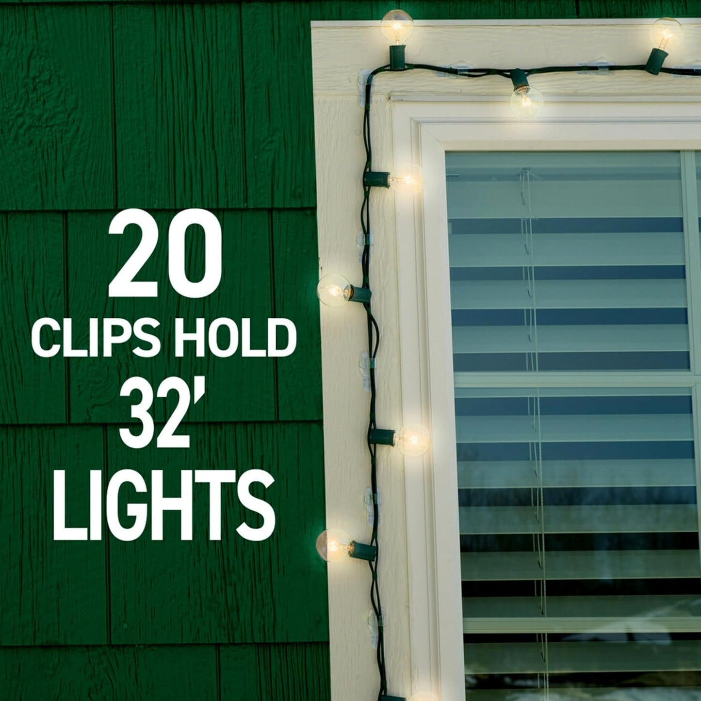 Outdoor Light Clips, 16-Clip, 4-Pack