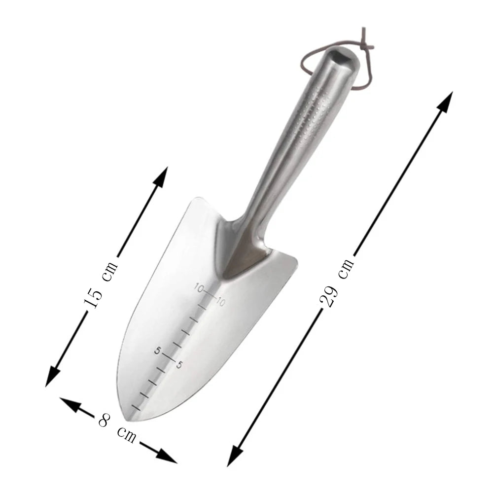 Stainless Steel Garden Hand Tools, Sharp-Nosed Shovel and Square Shovel for Gardening
