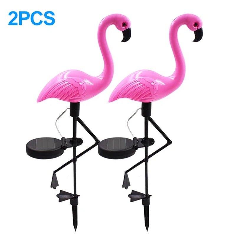 Solar Powered Flamingo Lawn Lamp