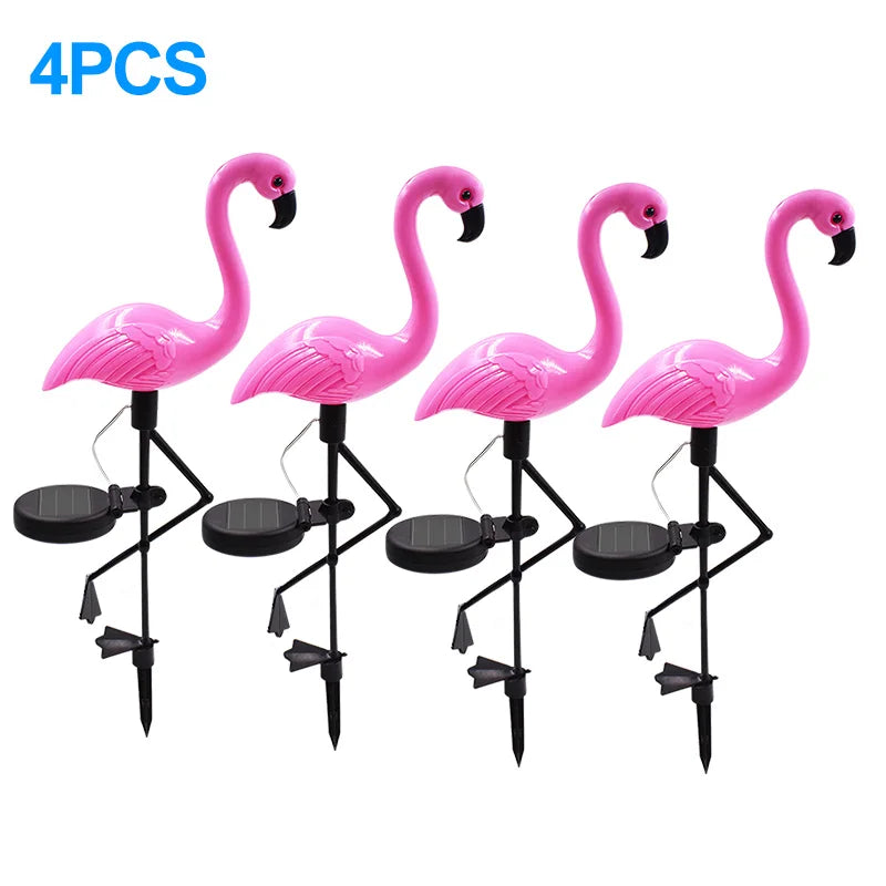 Solar Powered Flamingo Lawn Lamp