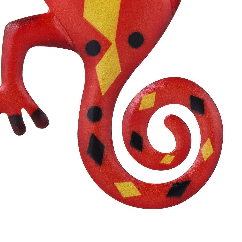 Metal Outdoor Gecko Art