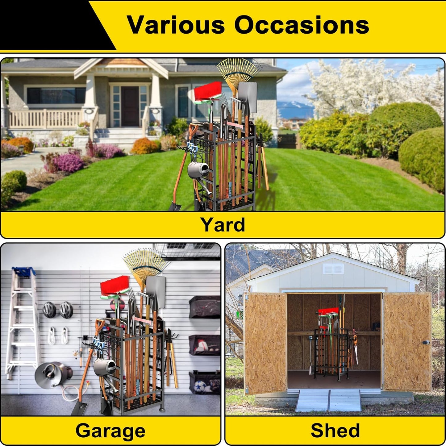 3 Tier Garden Tool Organizer