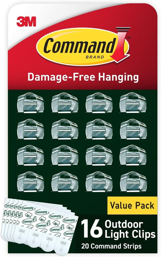 Outdoor Light Clips, 16-Clip, 4-Pack